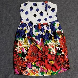 Forever21 floral tube top dress size small